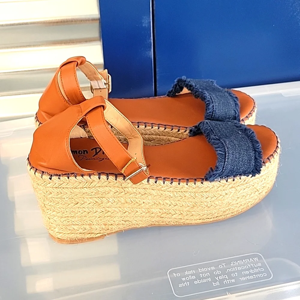Lemon Drop Wedge Sandals - Picture 2 of 7